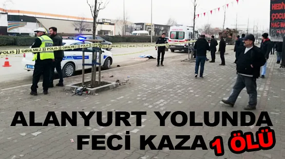 İnegölde feci kaza; kamyonet bisikleti ezdi bir kişi öldü