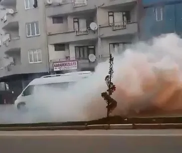 İnegöl’de korku dolu dakikalar