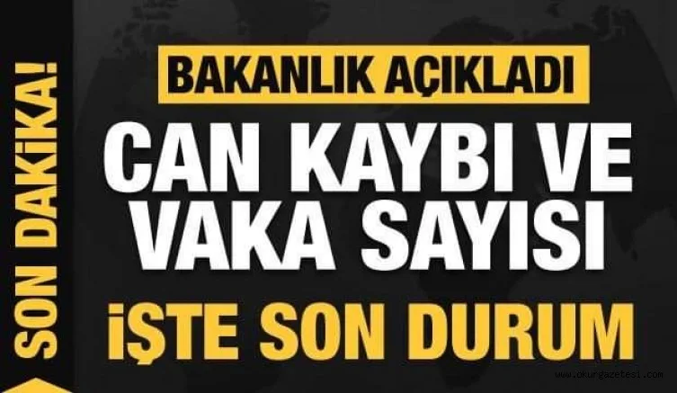 1 Temmuz koronavirüs tablosu! Vaka, Hasta, ölü sayısı ve son durum açıklandı