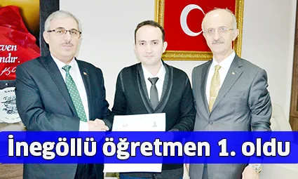 İnegöllü öğretmen 1. oldu