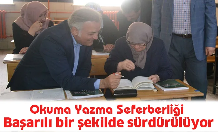 Okuma Yazma Seferberliği Başarılı bir şekilde sürdürülüyor
