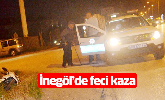 İnegöl'de feci kaza