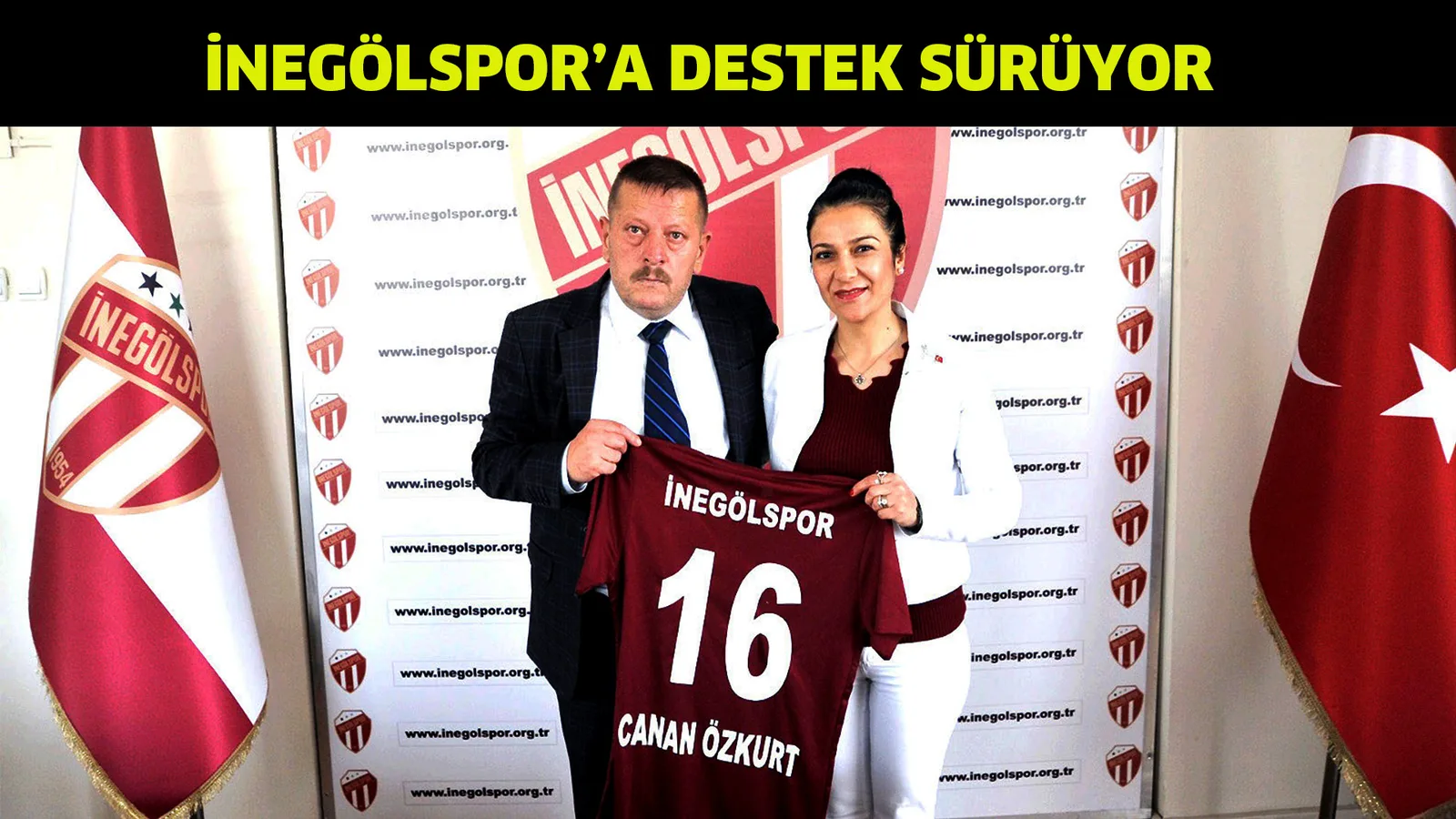 İnegölspor'a destek sürüyor