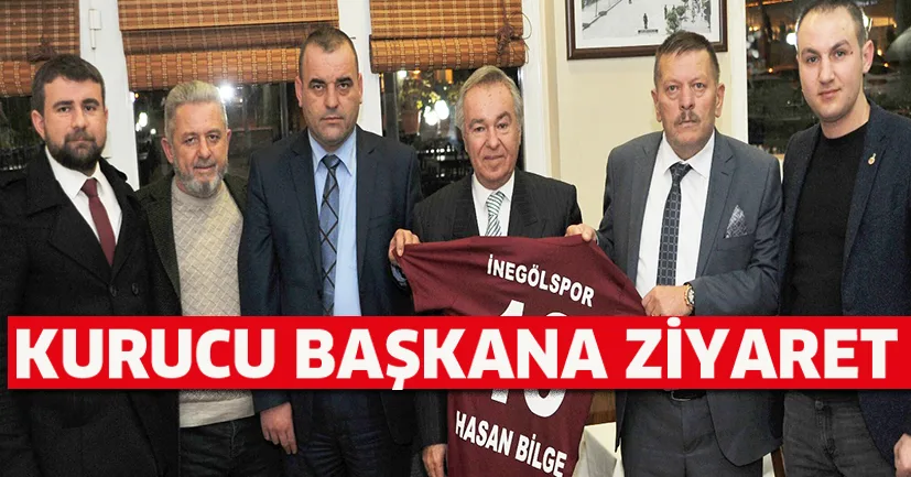İnegölspor'dan kurucu başkana ziyaret