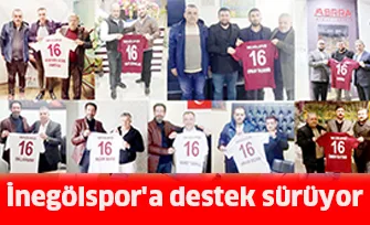 İnegölspor'a destek sürüyor