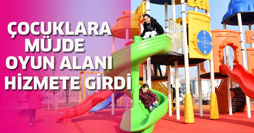 Mahmudiye Mahallesi’nde 2 Dönümlük Çocuk Oyun Alanı Hizmete Girdi