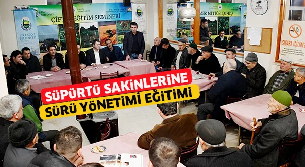 Süpürtü sakinlerine sürü yönetimi eğitimi verildi