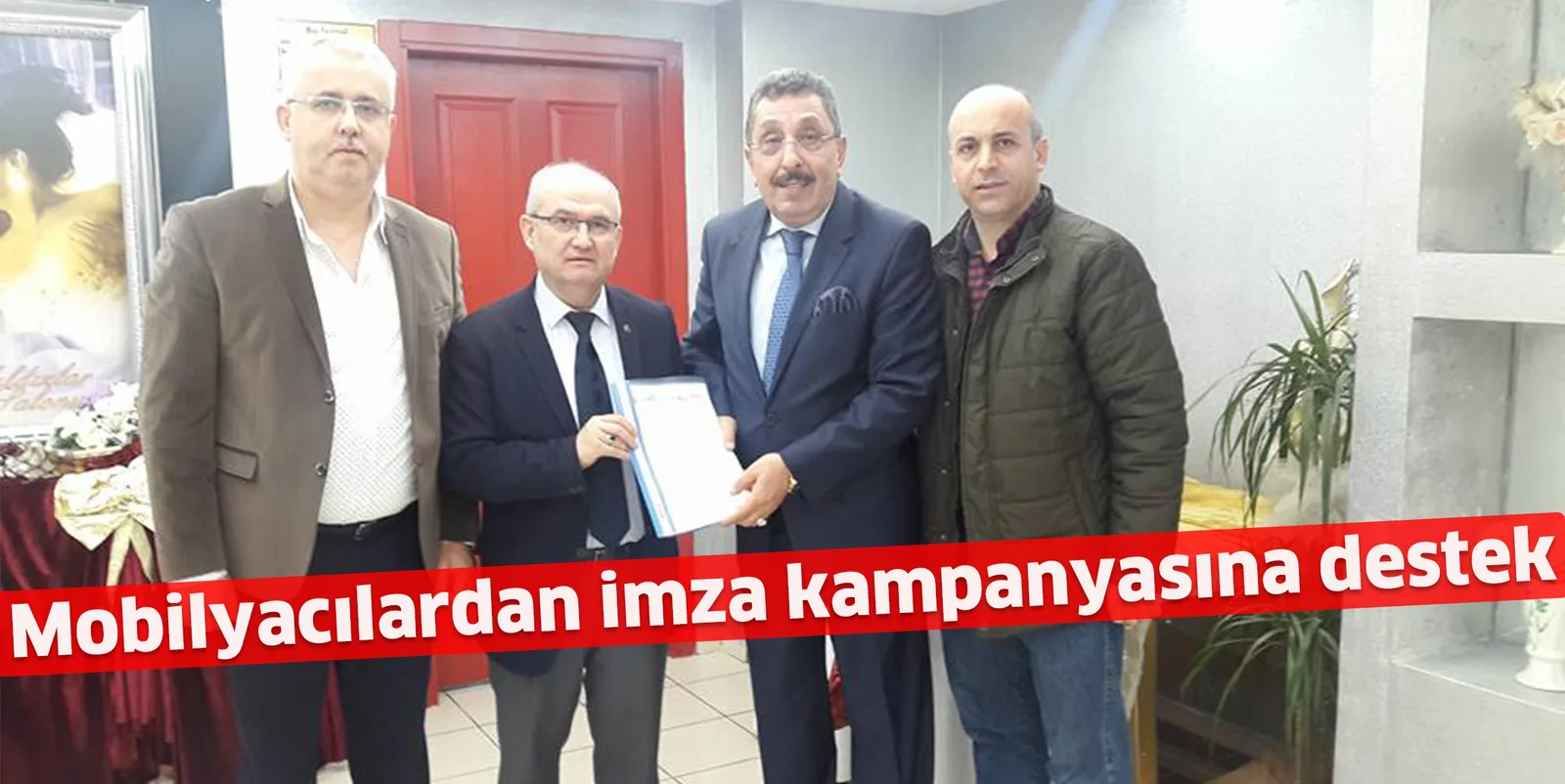 Mobilyacılardan imza kampanyasına destek