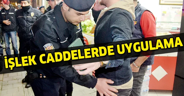 İşlek caddelerde uygulama