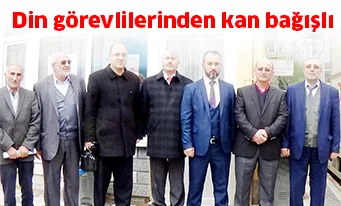 Din görevlilerinden kan bağışlı