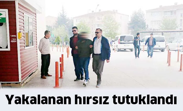 Yakalanan hırsız tutuklandı