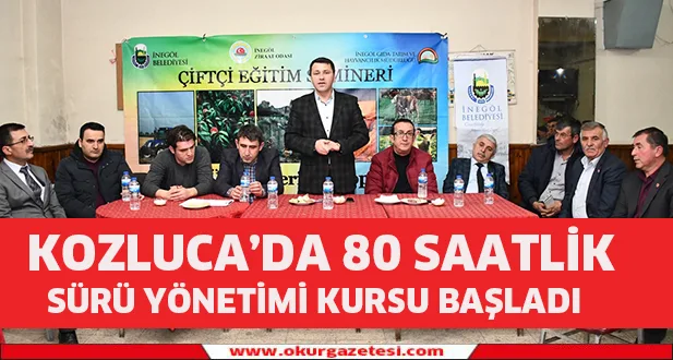 Kozluca’da 80 saatlik sürü yönetimi kursu başladı