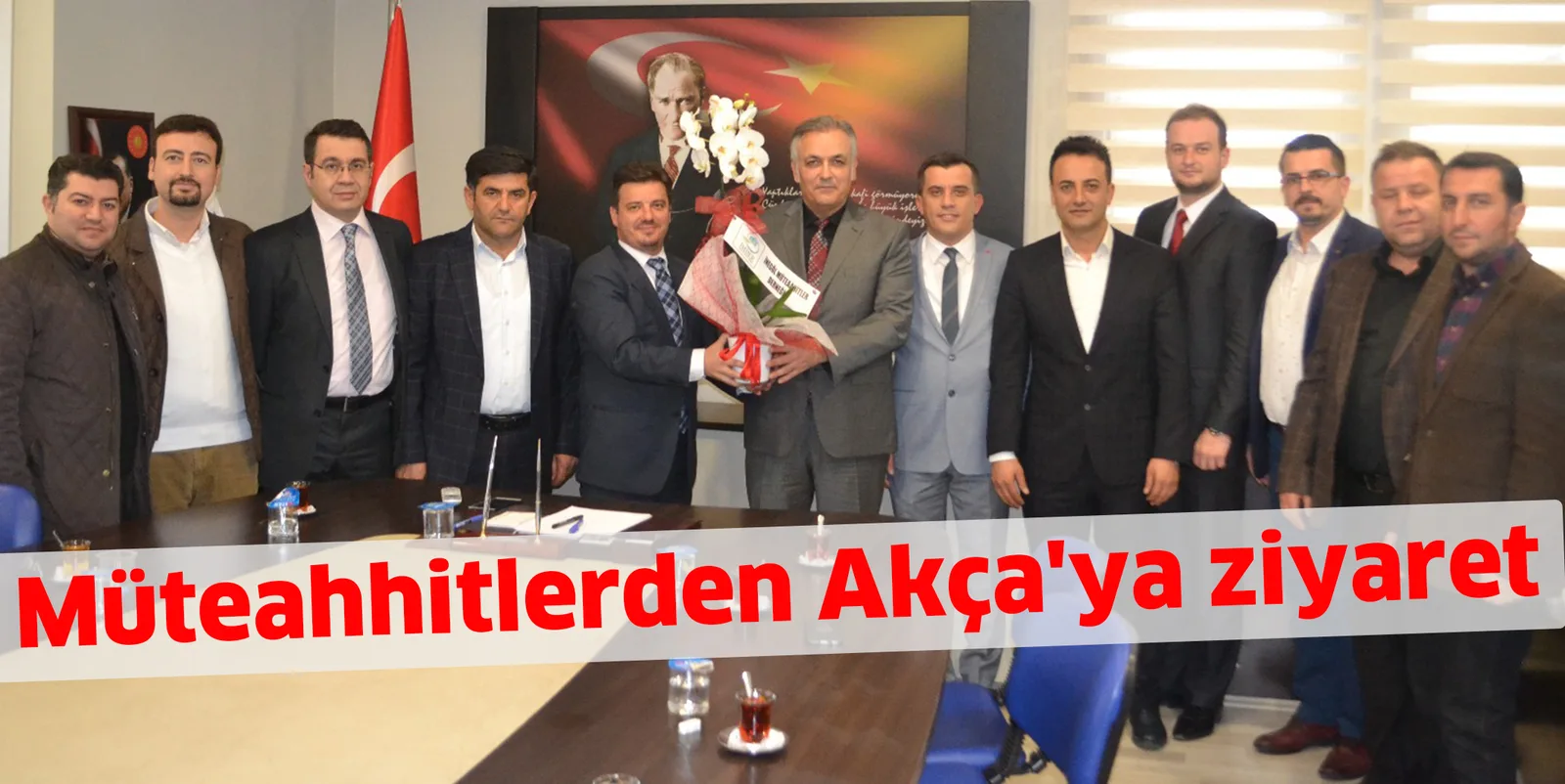 Müteahhitlerden Akça'ya ziyaret