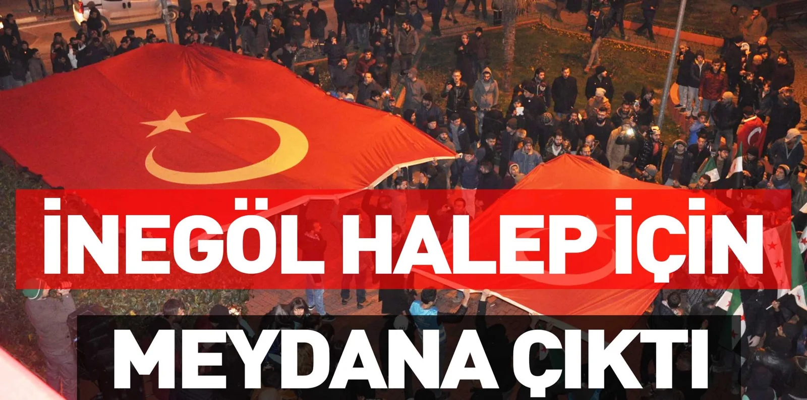 İNEGÖL HALEP İÇİN MEYDANA ÇIKTI