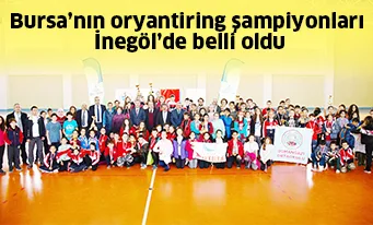 Bursa’nın oryantiring şampiyonları İnegöl’de belli oldu