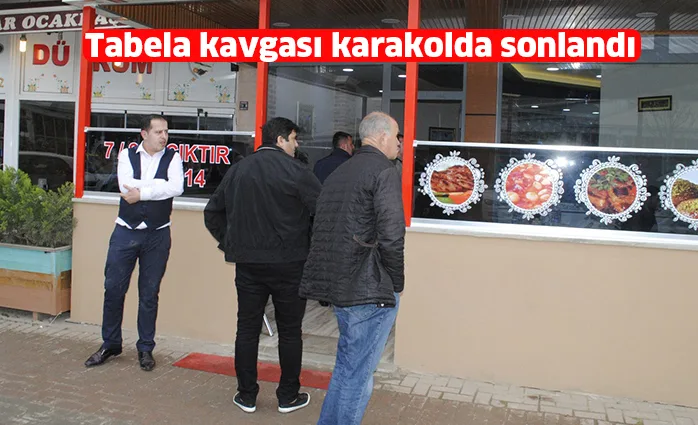Tabela kavgası karakolda sonlandı