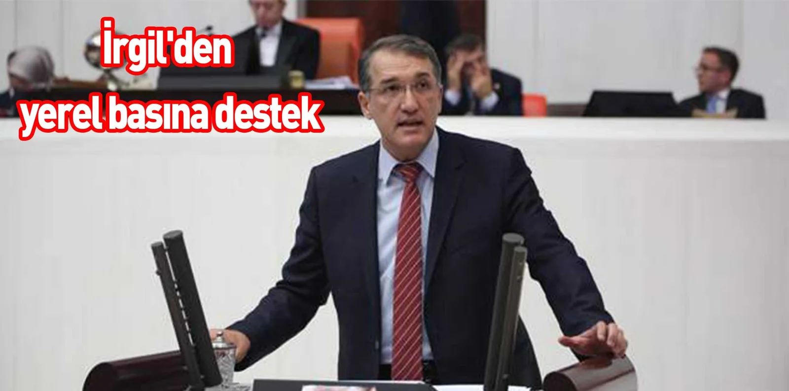 İrgil'den yerel basına destek
