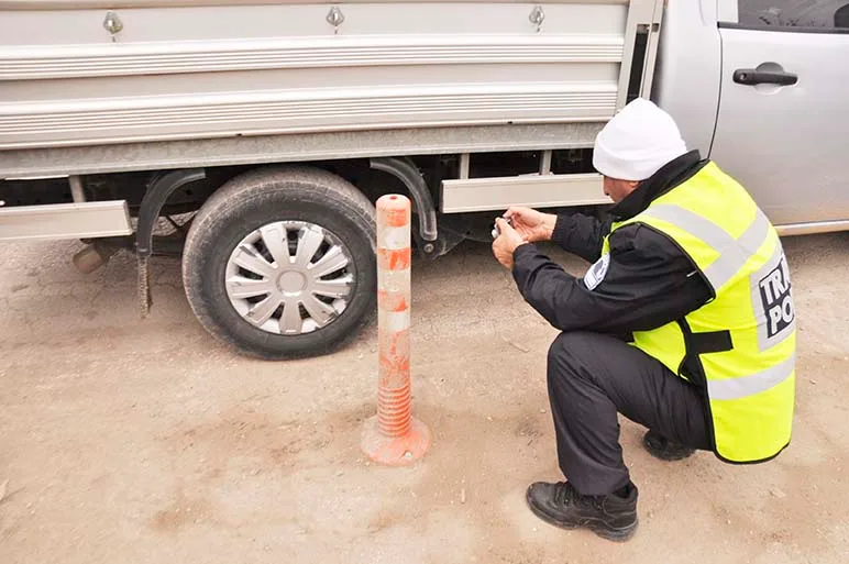 Kış lastiği kullanmayan 4 araca ceza