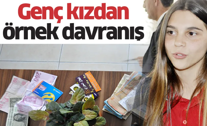 Genç kızdan örnek davranış