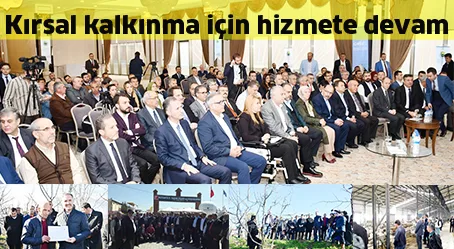 Kırsal kalkınma için hizmete devam