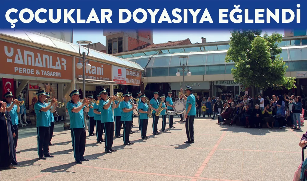 Çocuklar doyasıya eğlendi