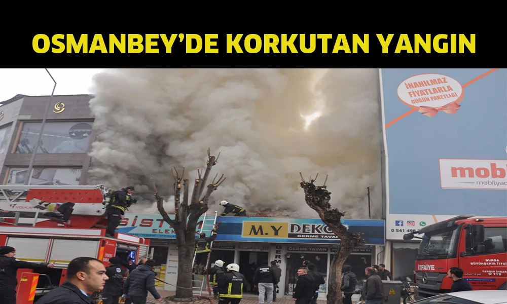 Osmanbey'de korkutan yangın