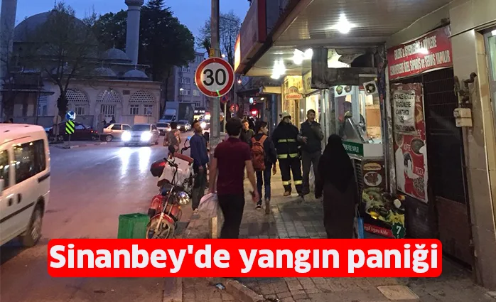 Sinanbey'de yangın paniği
