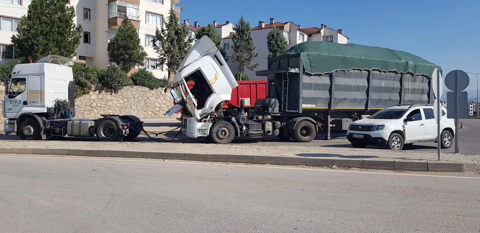 Alanyurt yolunda korkutan dakikalar