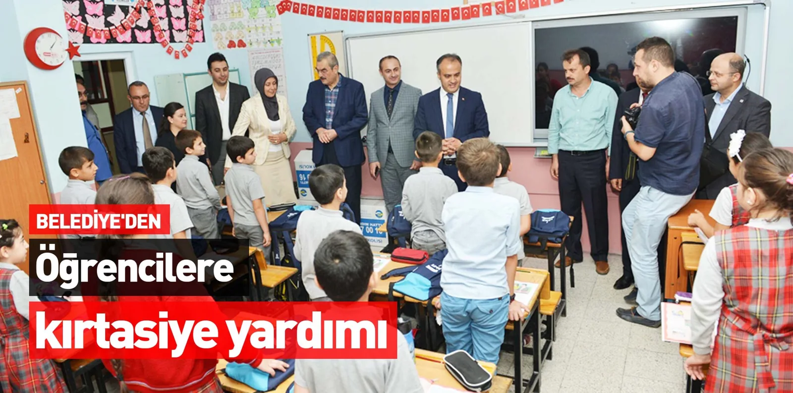 BELEDİYE'DEN Öğrencilere kırtasiye yardımı