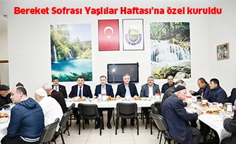 Bereket Sofrası Yaşlılar Haftası'na özel kuruldu