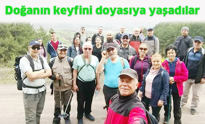 Doğanın keyfini doyasıya yaşadılar