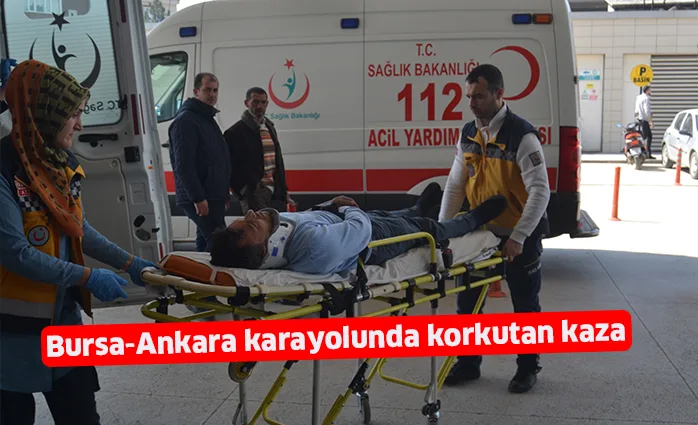 Bursa-Ankara karayolunda korkutan kaza