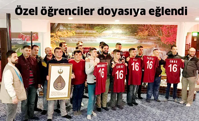 Özel öğrenciler doyasıya eğlendi