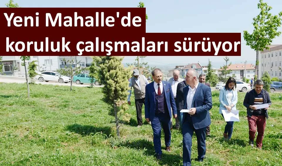 Yeni Mahalle'de koruluk çalışmaları sürüyor