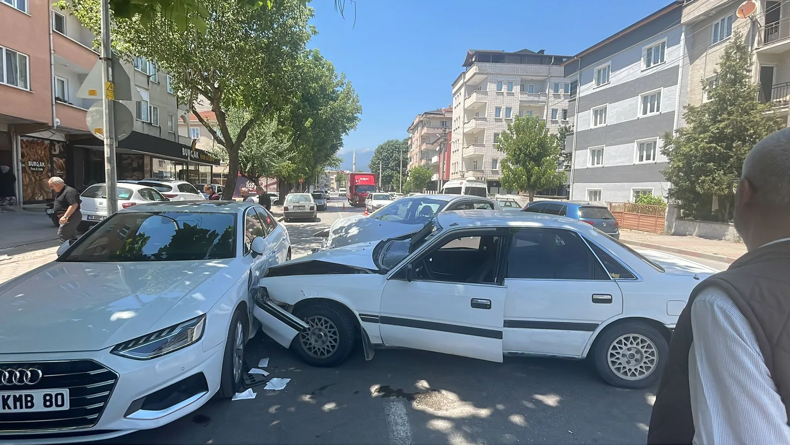 İnegöl'de korkutan kaza