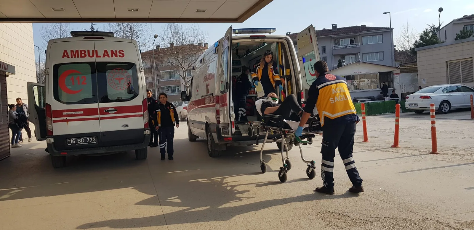 Makineye çarpan işçi yaralandı