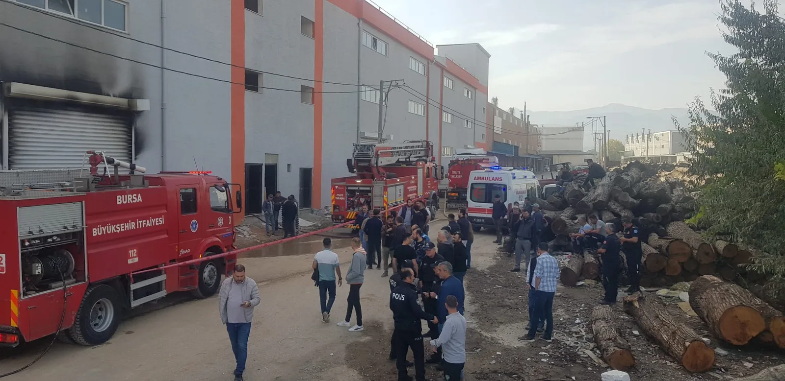 Sanayide korkutan yangın
