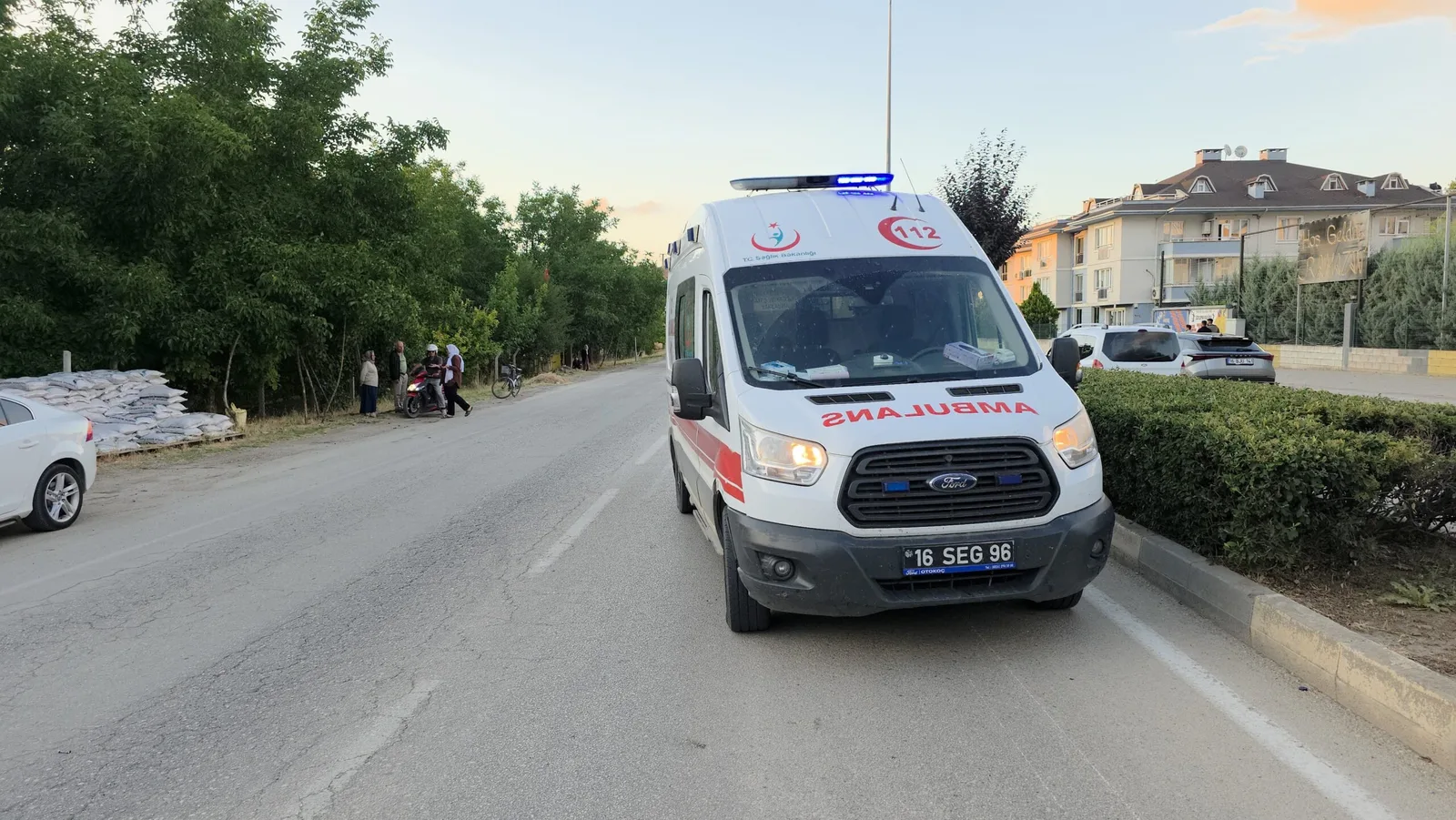 Kazada iki kişi yaralandı