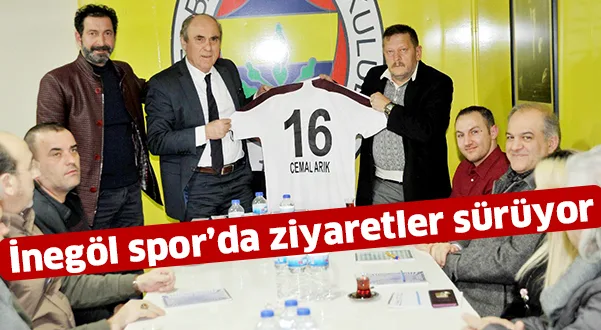 İnegölspor'da ziyaretler sürüyor