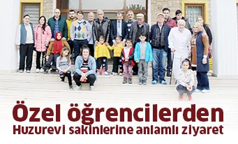 Özel öğrencilerden Huzurevi sakinlerine anlamlı ziyaret