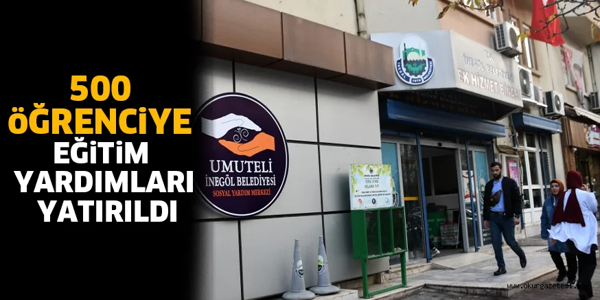 500 öĞRENCiYE EĞiTiM YARDIMLARI YATIRILDI