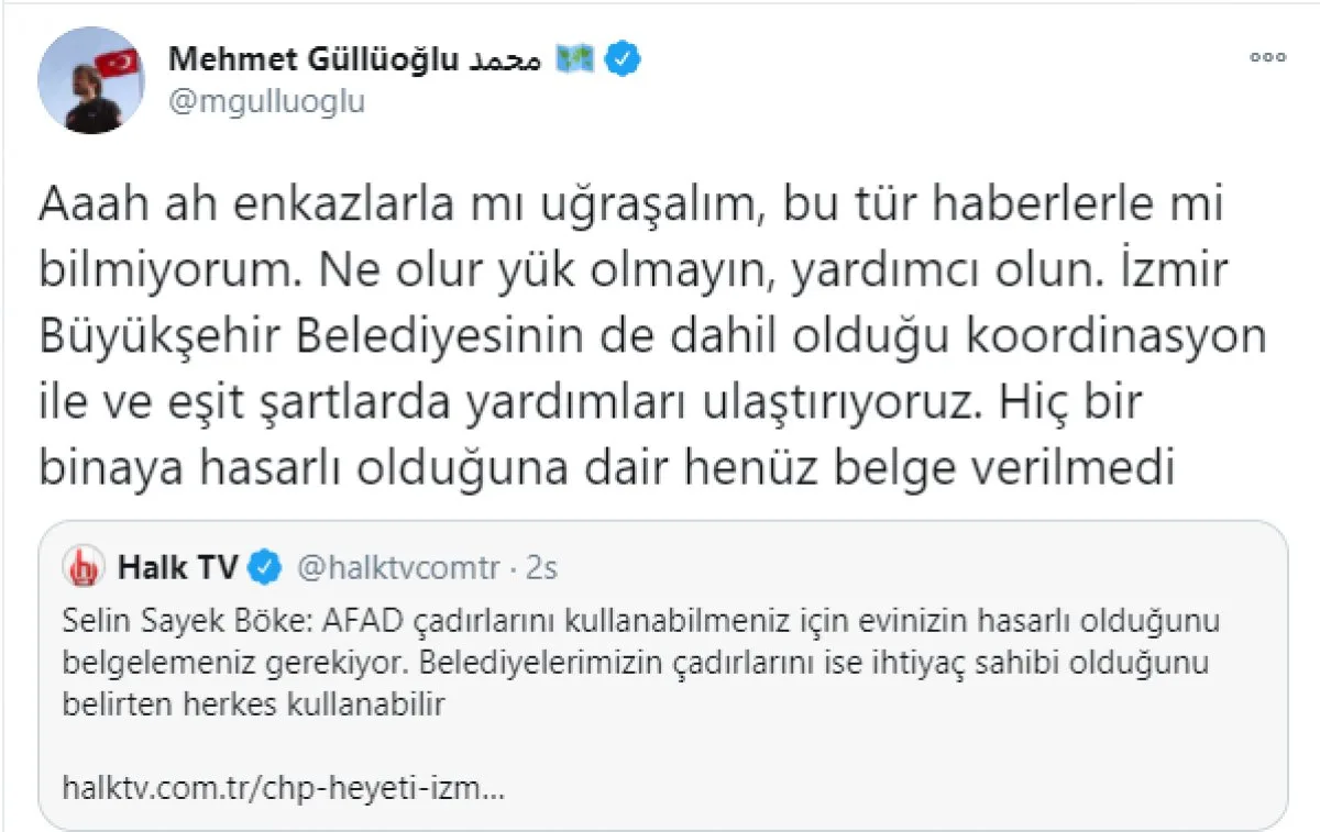 CHP li Böke nin AFAD çadırlarıyla ilgili iddiasına İçişleri ve AFAD dan cevap  #2
