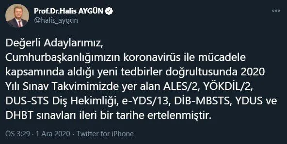 ÖSYM son dakika kararı