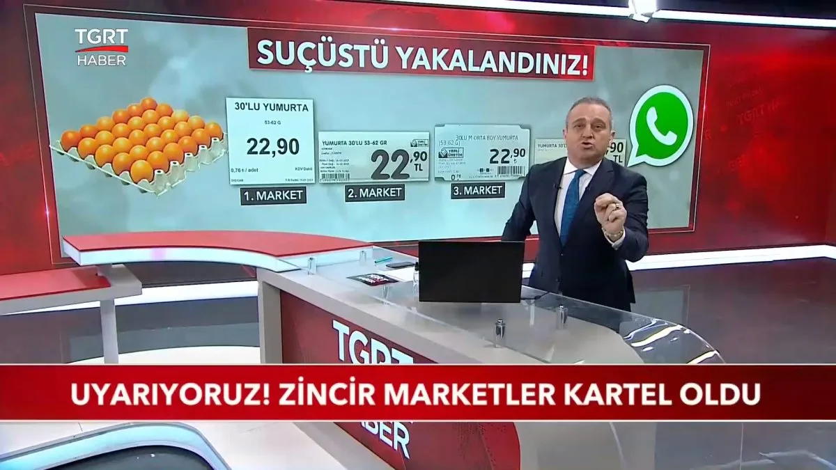 TGRT Haber den yumurta haberi: Zincir marketler kartel oldu #2