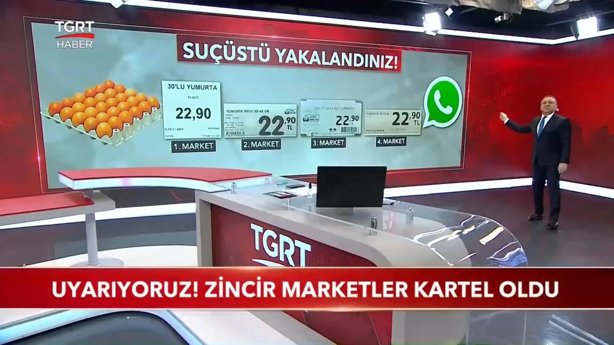 TGRT Haber den yumurta haberi: Zincir marketler kartel oldu #3