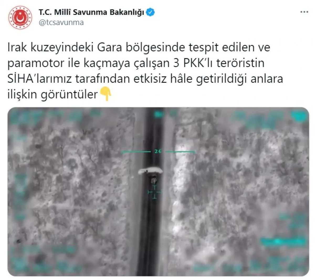 MSB, Gara’da teröristlerin etkisiz hale getirildiği görüntüleri paylaştı #1
