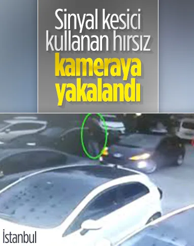 Beylikdüzü’nde ‘sinyal kesicili’ hırsız kamerada