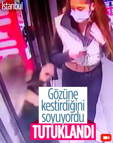 Şişli'de kadınlardan telefon çalan hırsız kamerada