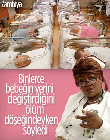 Zambiya'da ölüm döşeğindeki hemşire, binlerce bebeğin yerini değiştirdiğini söyledi