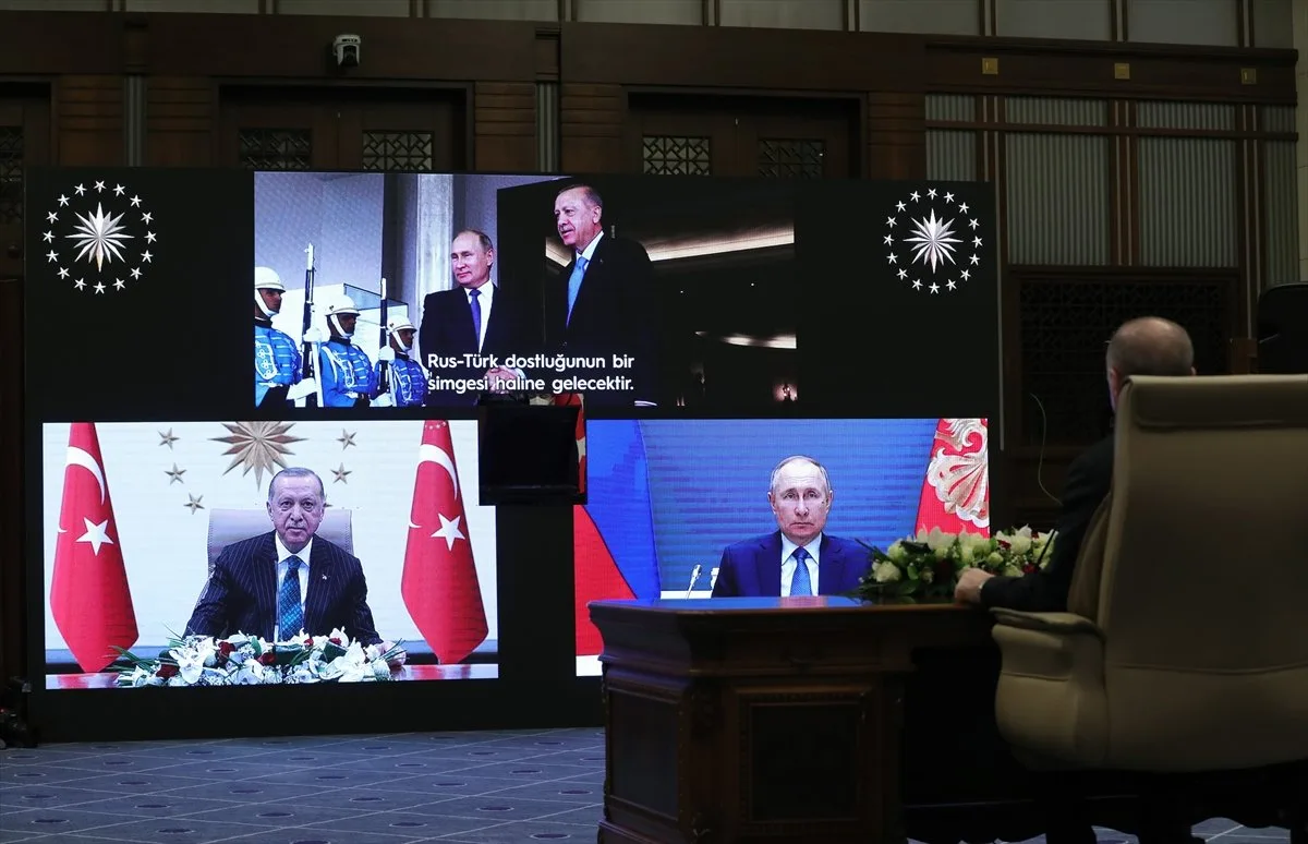 Cumhurbaşkanı Erdoğan ile Putin, Akkuyu Nükleer Santrali nin yeni temelini birlikte attı #1
